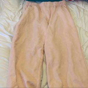 Baby pink sweat pants! Brandy Melville